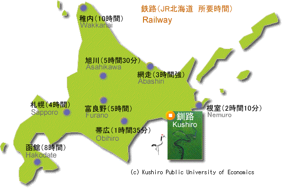 地図：北海道地図